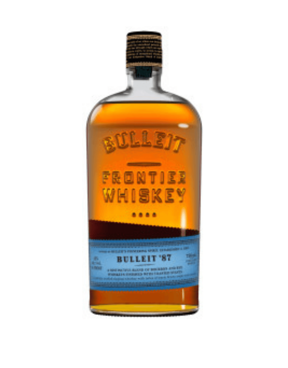 BULLEIT 87 BOURBON AND RYE FINISHED WITH TOASTED STAVES 750ML