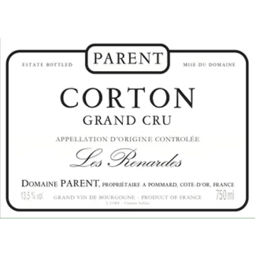 DOMAINE PARENT CORTON GRAND CRU LES RENARDES 750ML
