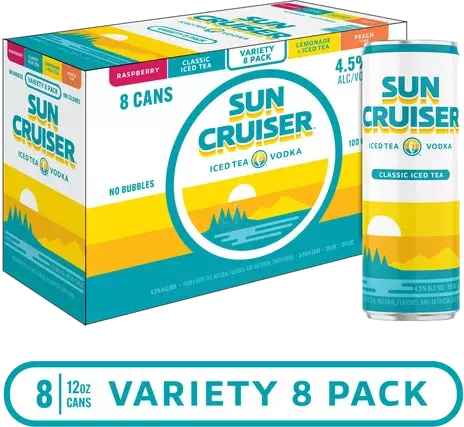 SUN CRUISER ICED TEA VARIETY 8 PACK 355ML