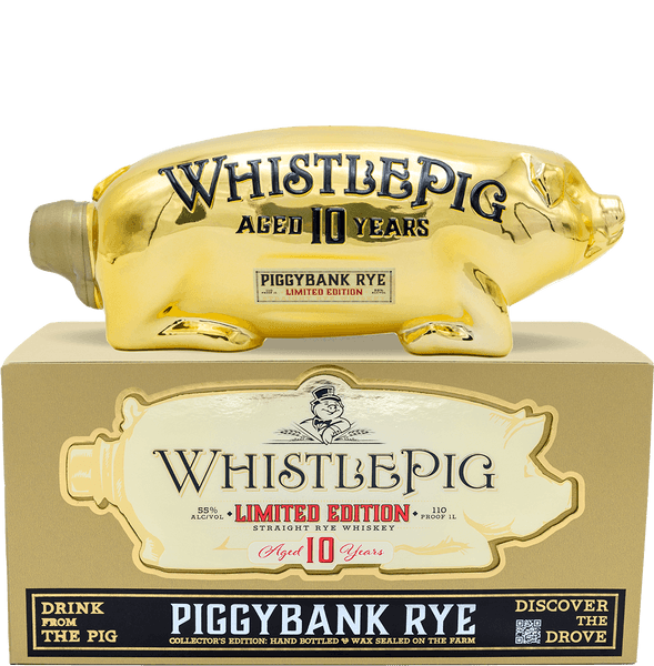 WHISTLEPIG PIGGYBANK GOLDEN PIG 10Y 2024 1L