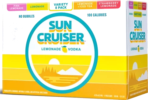 SUN CRUISER LEMONADE VARIETRY 8 PACK 355ML