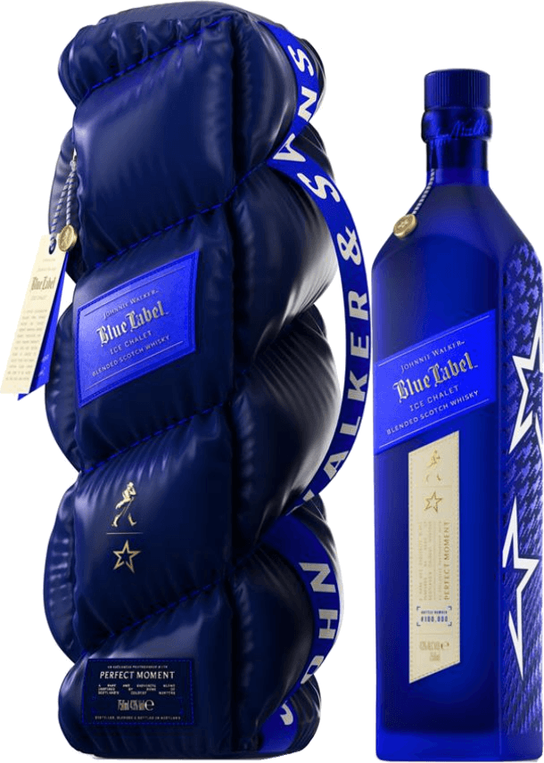 JOHNNIE WALKER BLUE LABEL ICE CHALET PERFECT MOMENT 750ML