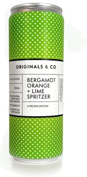 ORIGINALS BERGAMOT ORANGE LIME SPRITZER 355ML