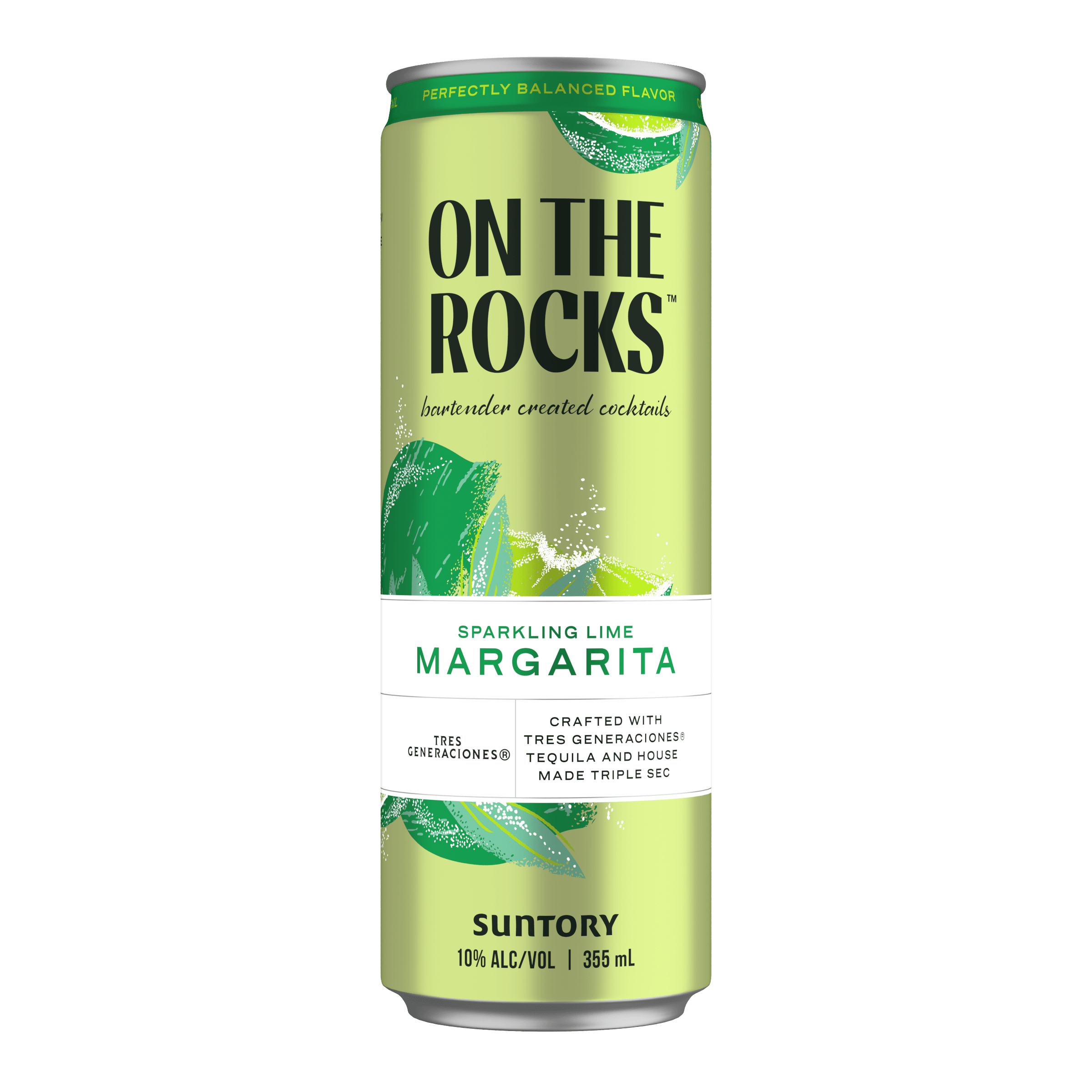ON THE ROCK SPARKLING LIME MARGARITA 355ML