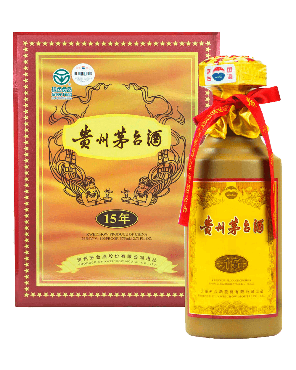 KWEICHOW MOUTAI 15Y 53% 375ML